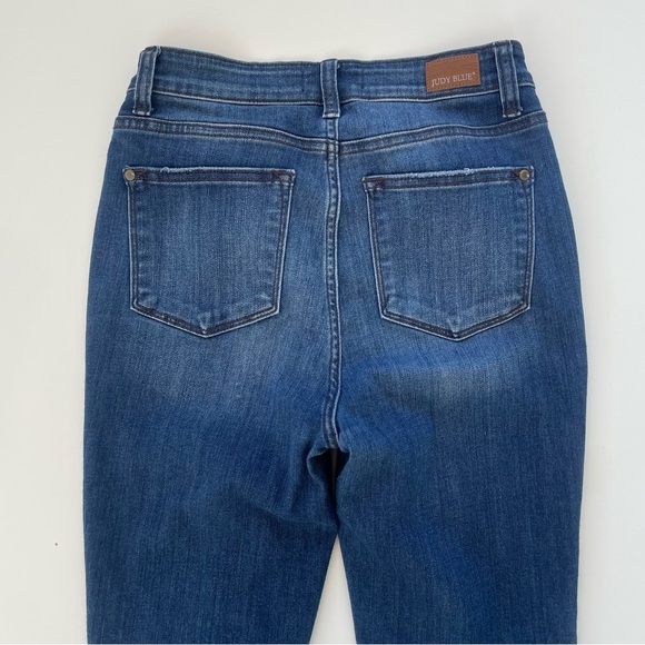 Judy Blue Jean Women's Baby City Slit Hem High Rise Skinny Jeans Size 5 or 27 - Picture 5 of 11
